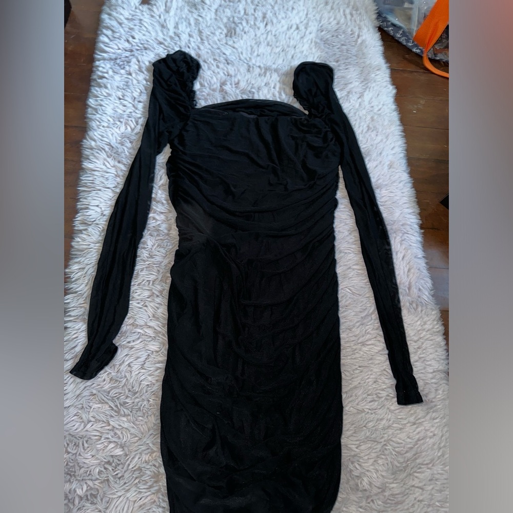black mesh pretty dress